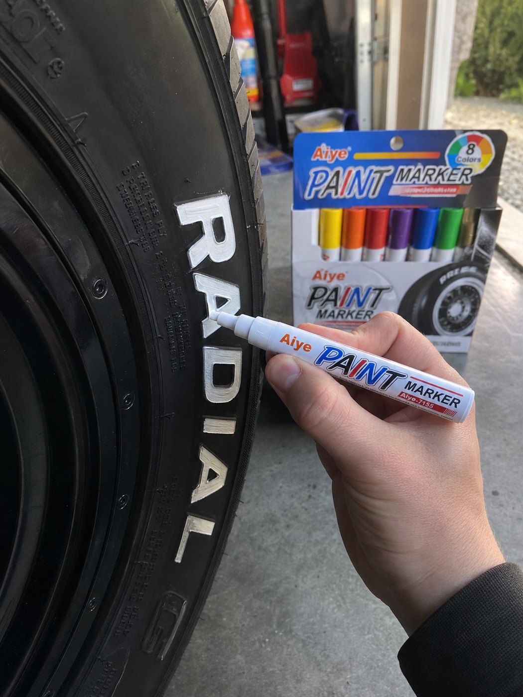 Placeholder customer tire lettering project