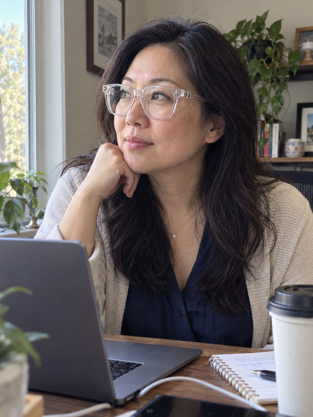 Verified customer wearing the glasses during screen time