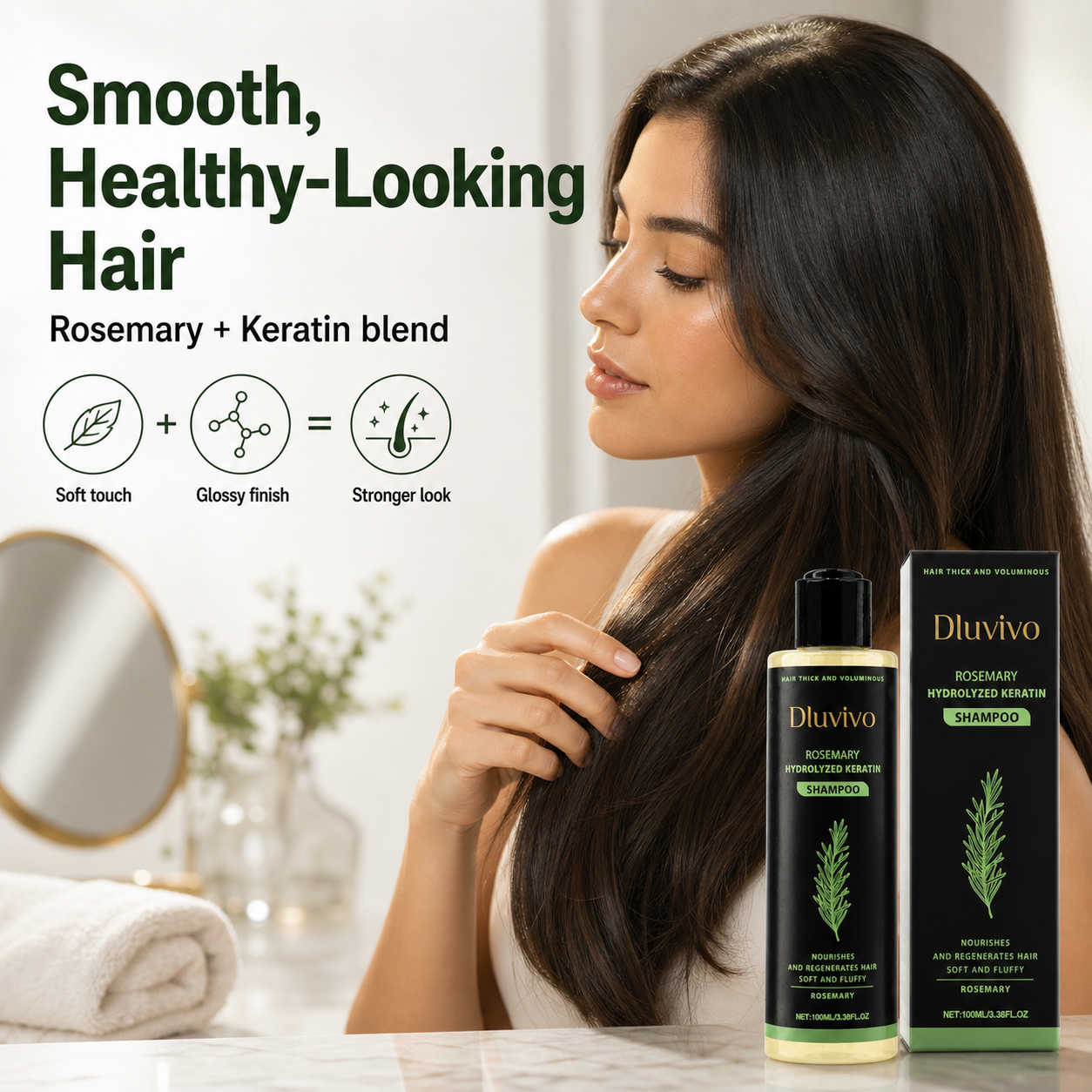 KAFZEL rosemary and keratin care for smooth healthy-looking hair