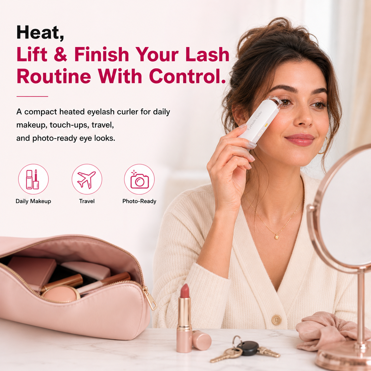 Heat lift and finish your lash routine with control