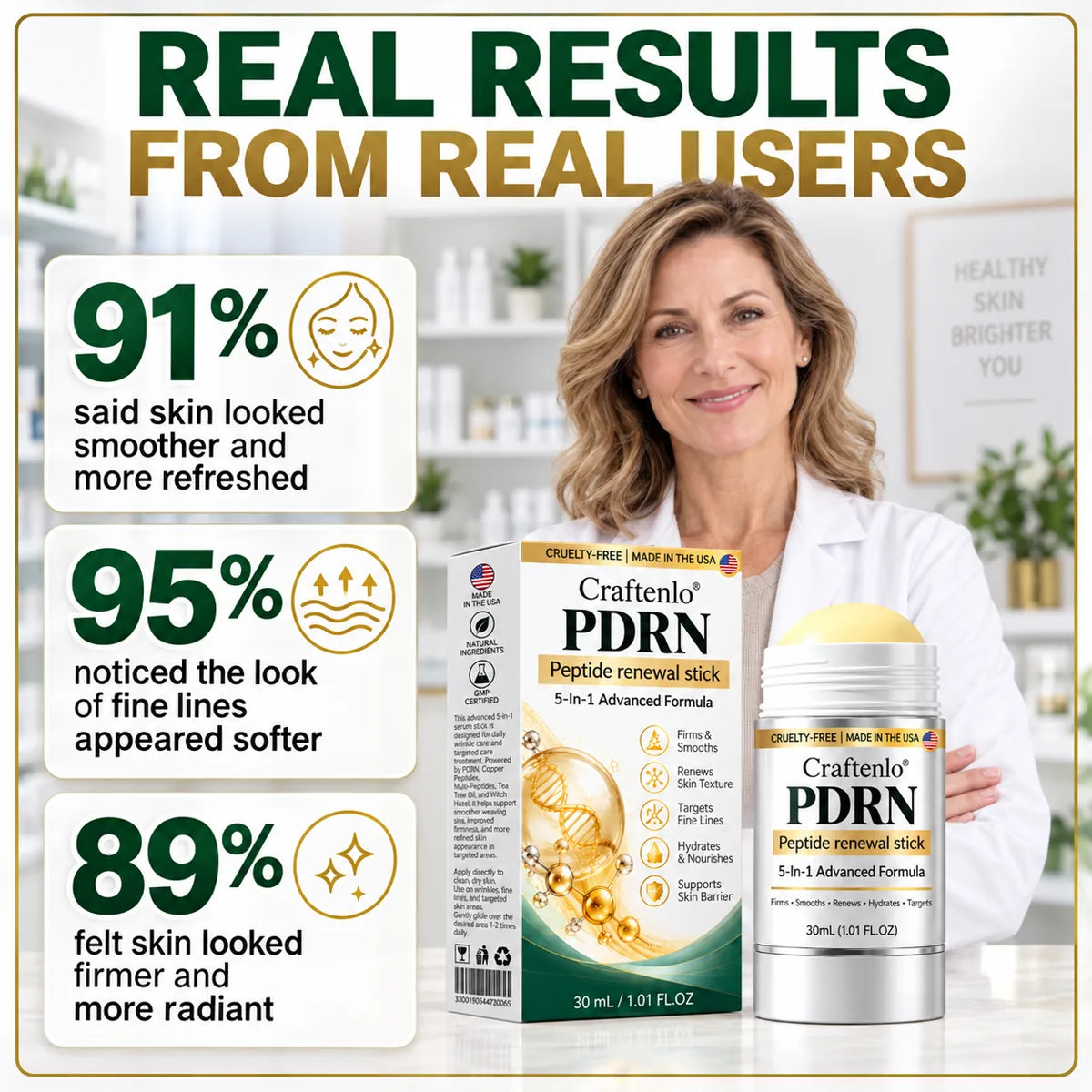 Real results from real Craftenlo PDRN users