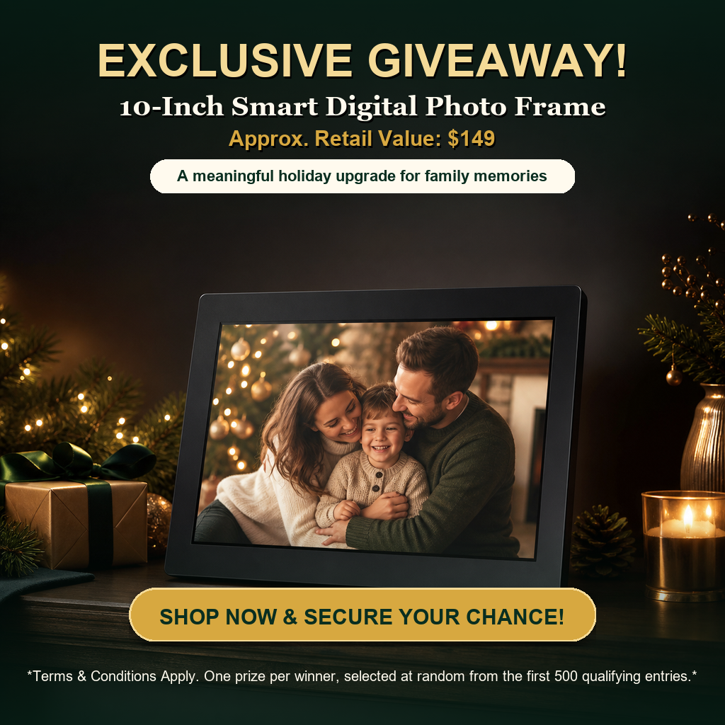 Exclusive giveaway smart digital photo frame