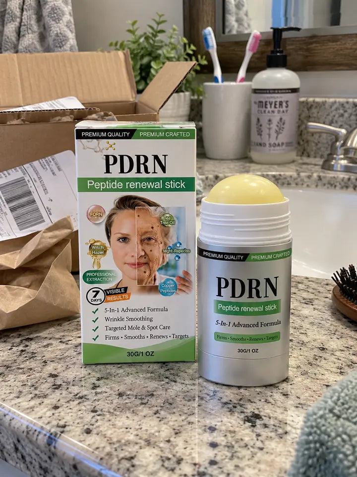 Customer review photo featuring the PDRN peptide renewal stick