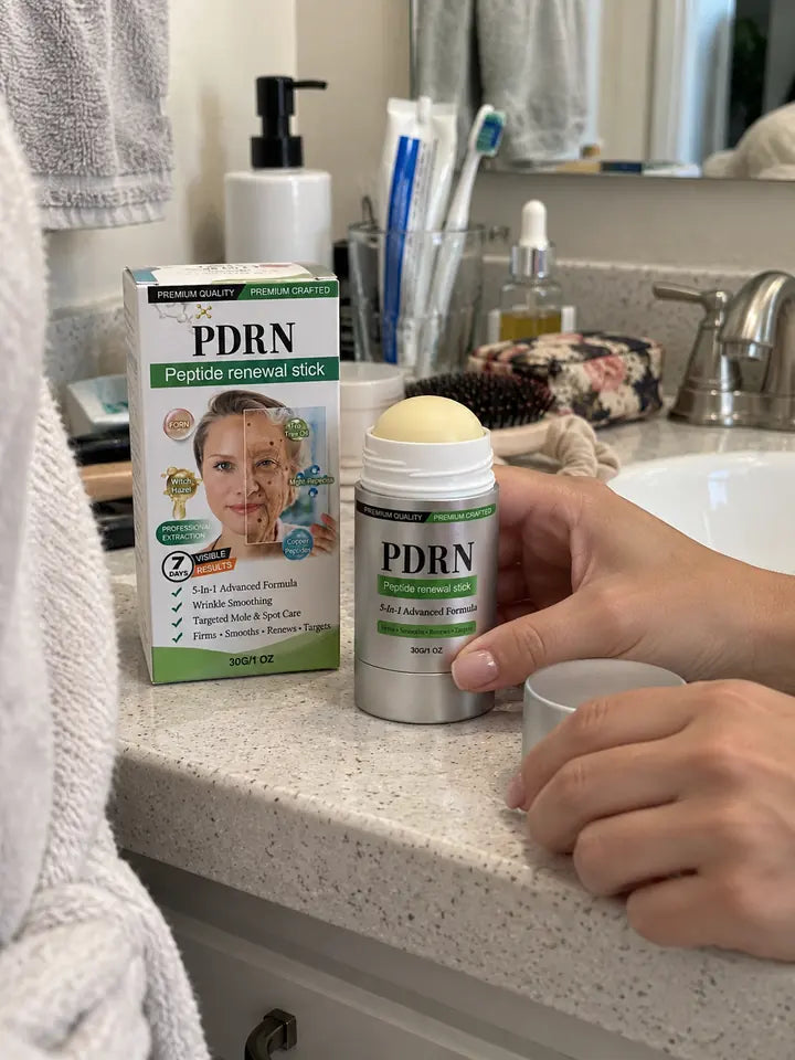 Customer review photo featuring the PDRN peptide renewal stick
