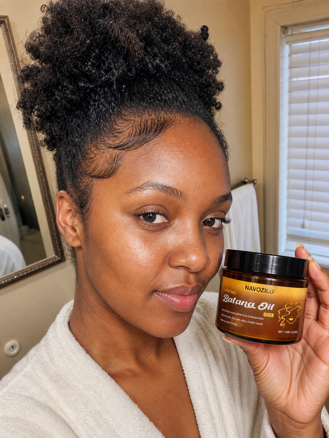 Customer hair care routine visual