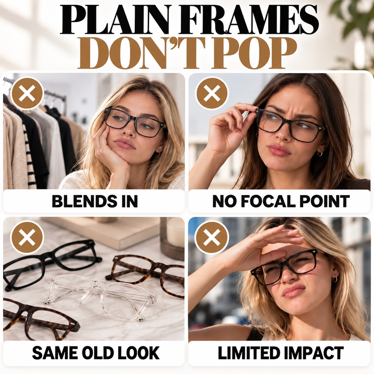 Everyday outfits before adding a distinctive statement accessory