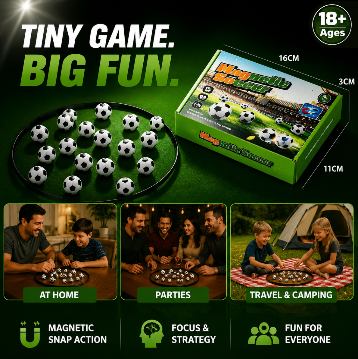 Magnetic Soccer family game product image