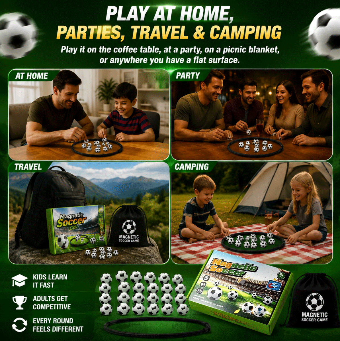 Magnetic Soccer family game product image