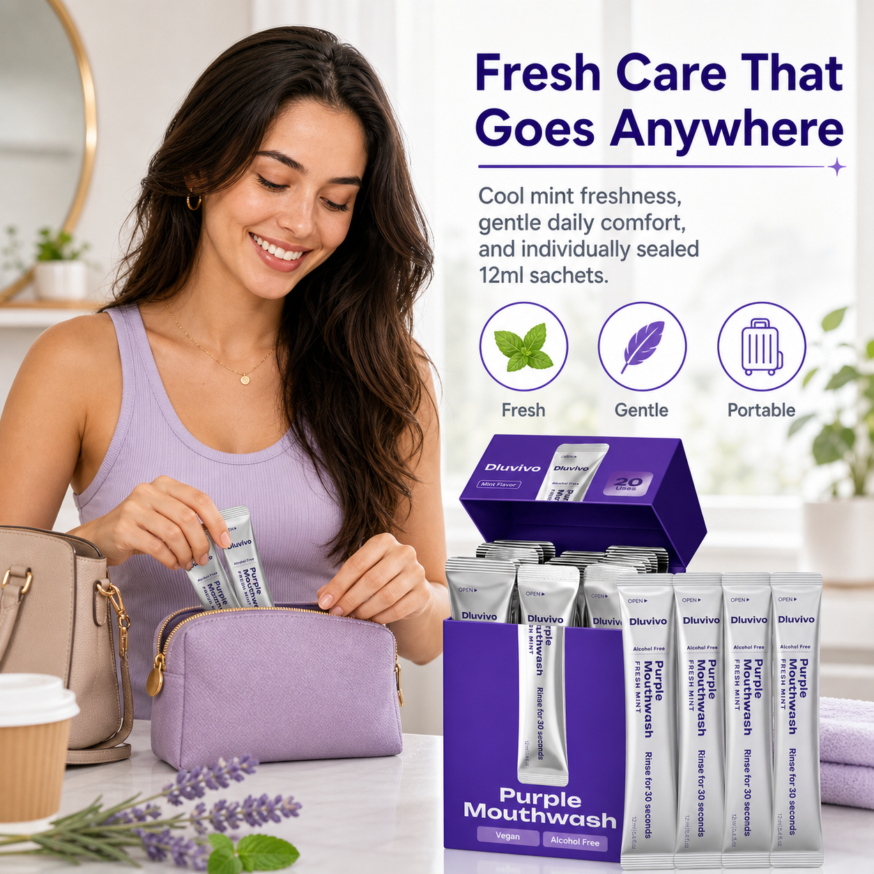 DR.DENT fresh care that goes anywhere material