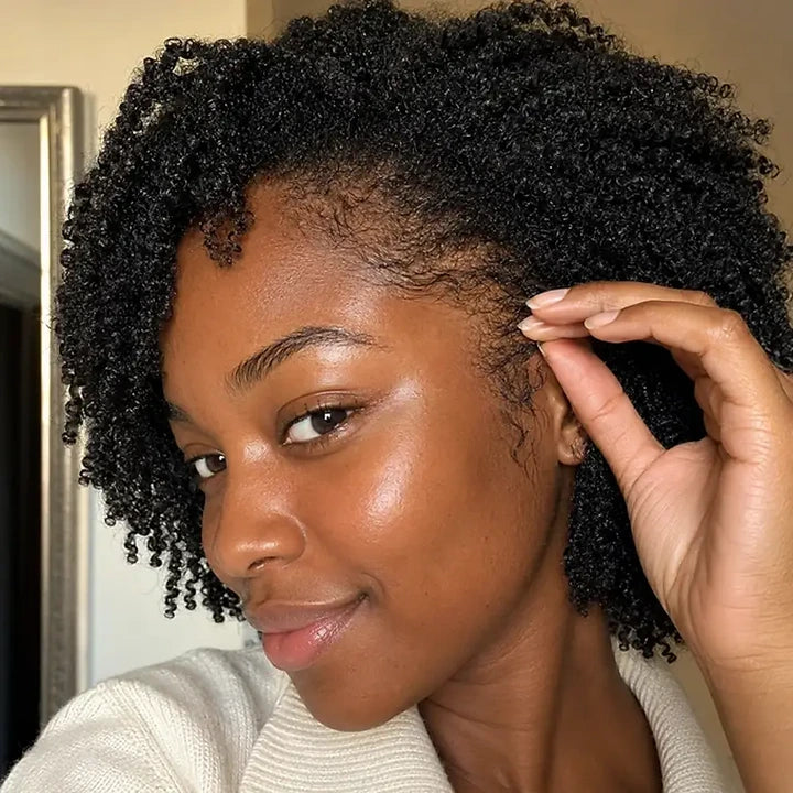 Customer showing edges and hairline after a Batana Oil routine