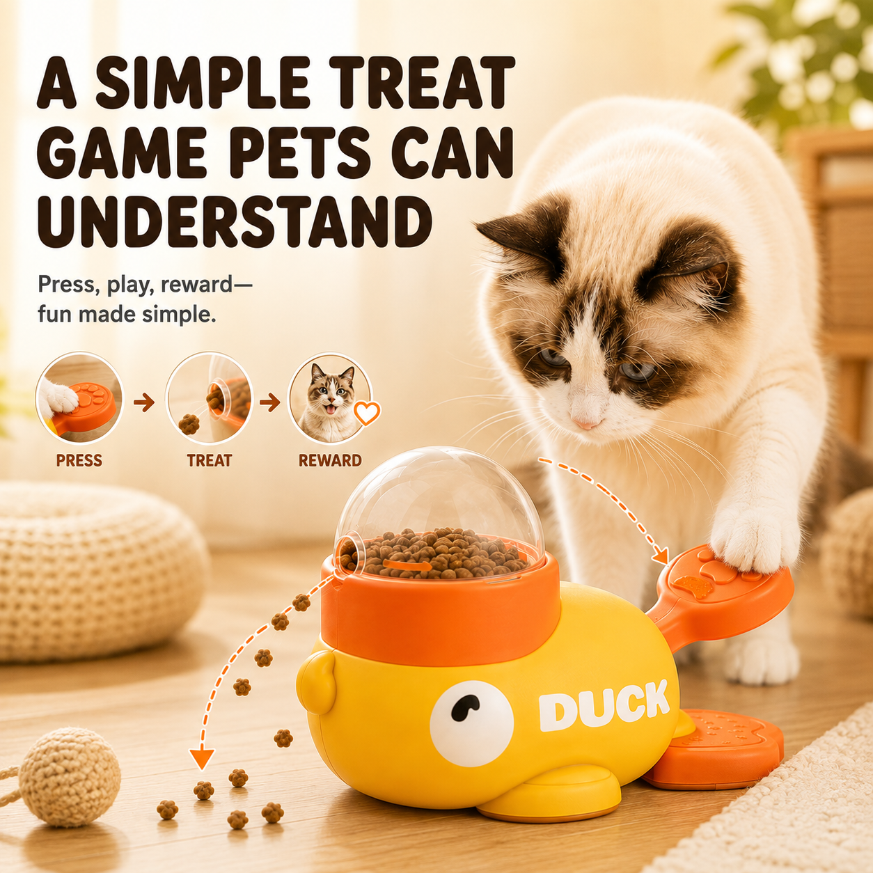 A simple treat game pets can understand