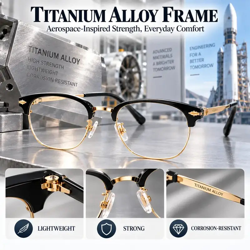 Titanium alloy frame strength and lightweight comfort