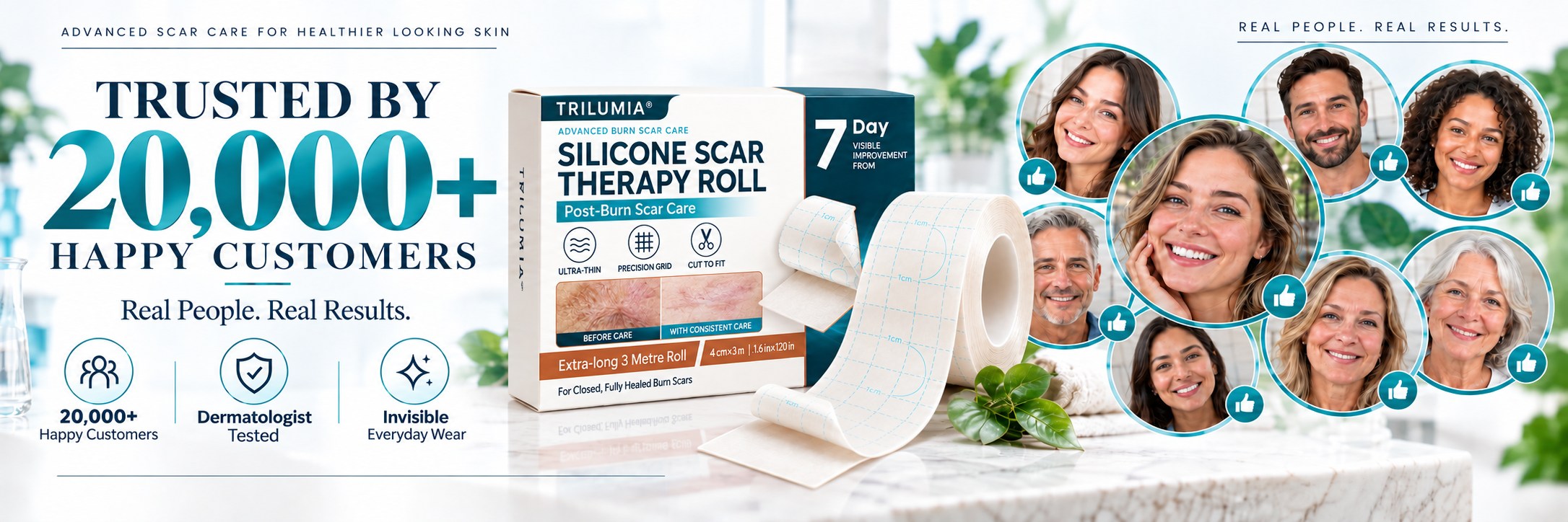 TRILUMIA® trusted by 20,000+ happy customers promotional banner