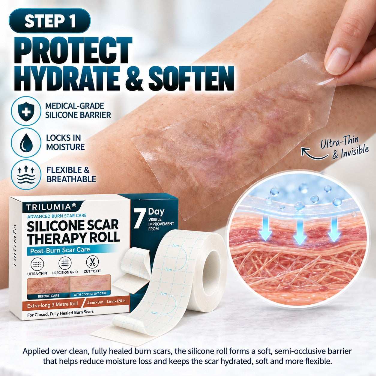 TRILUMIA burn scar care
