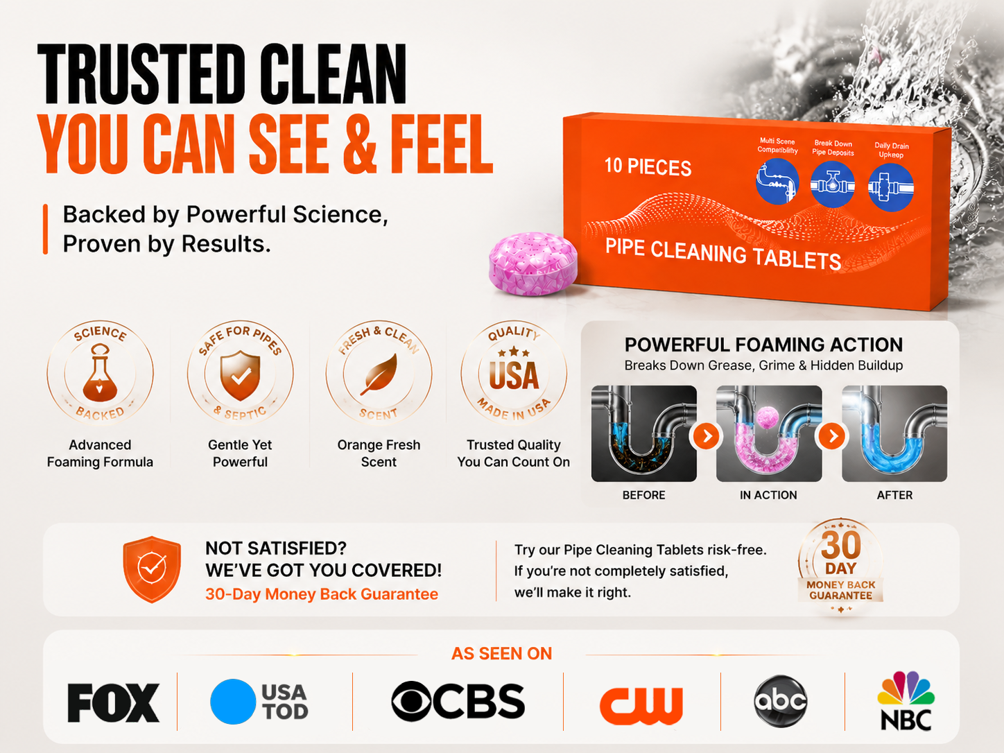 Trusted clean with powerful foaming action